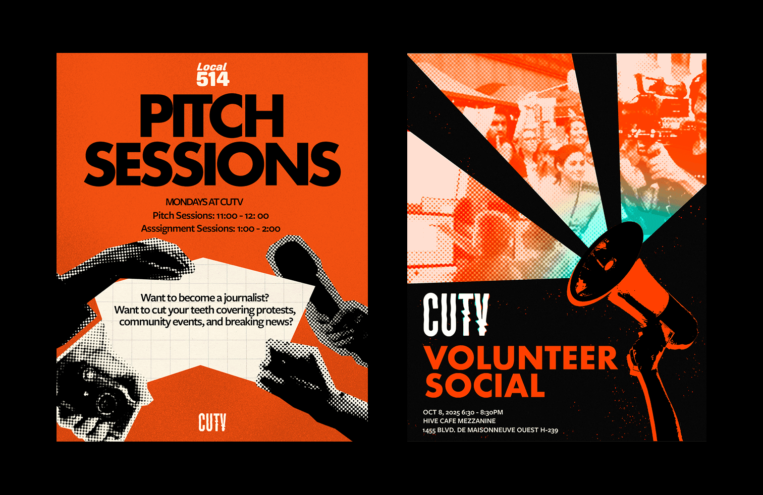 Pitch sessions and volunteer social