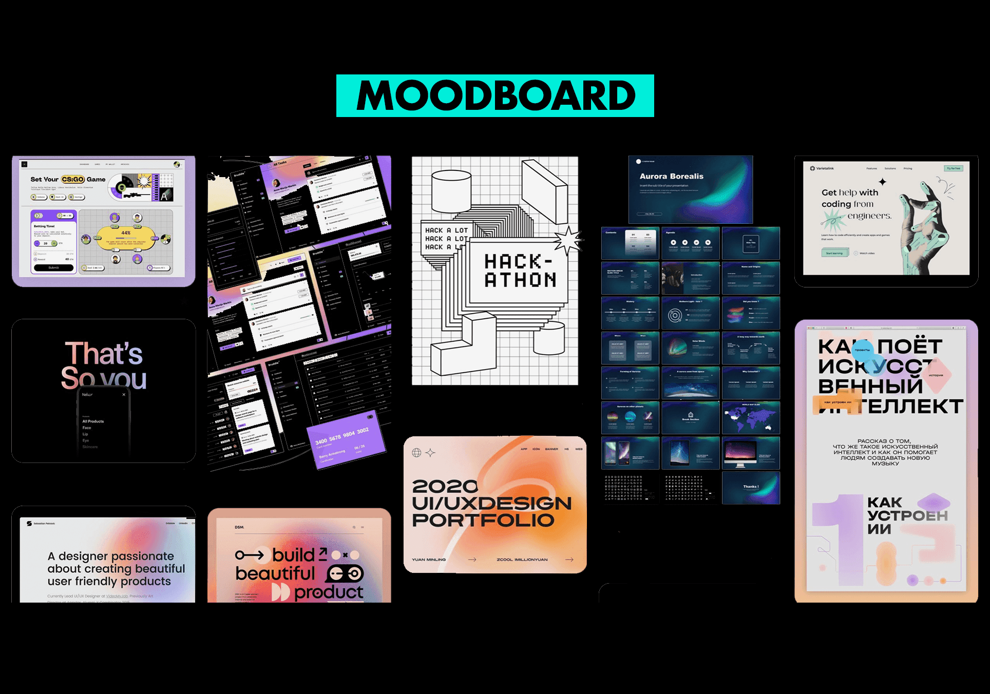 Bold, playful references